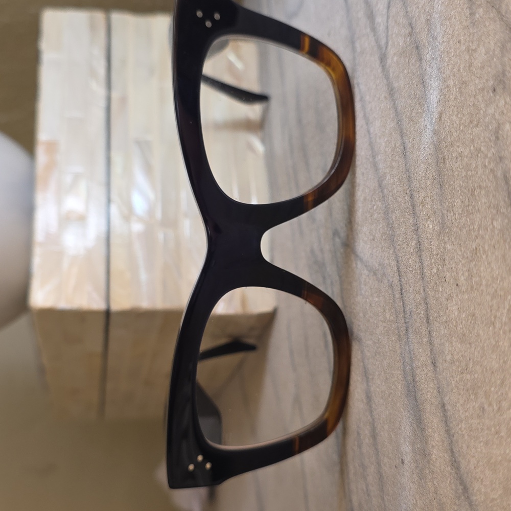 Celine Black and Brown Cat-Eye Glasses (Made In Italy)